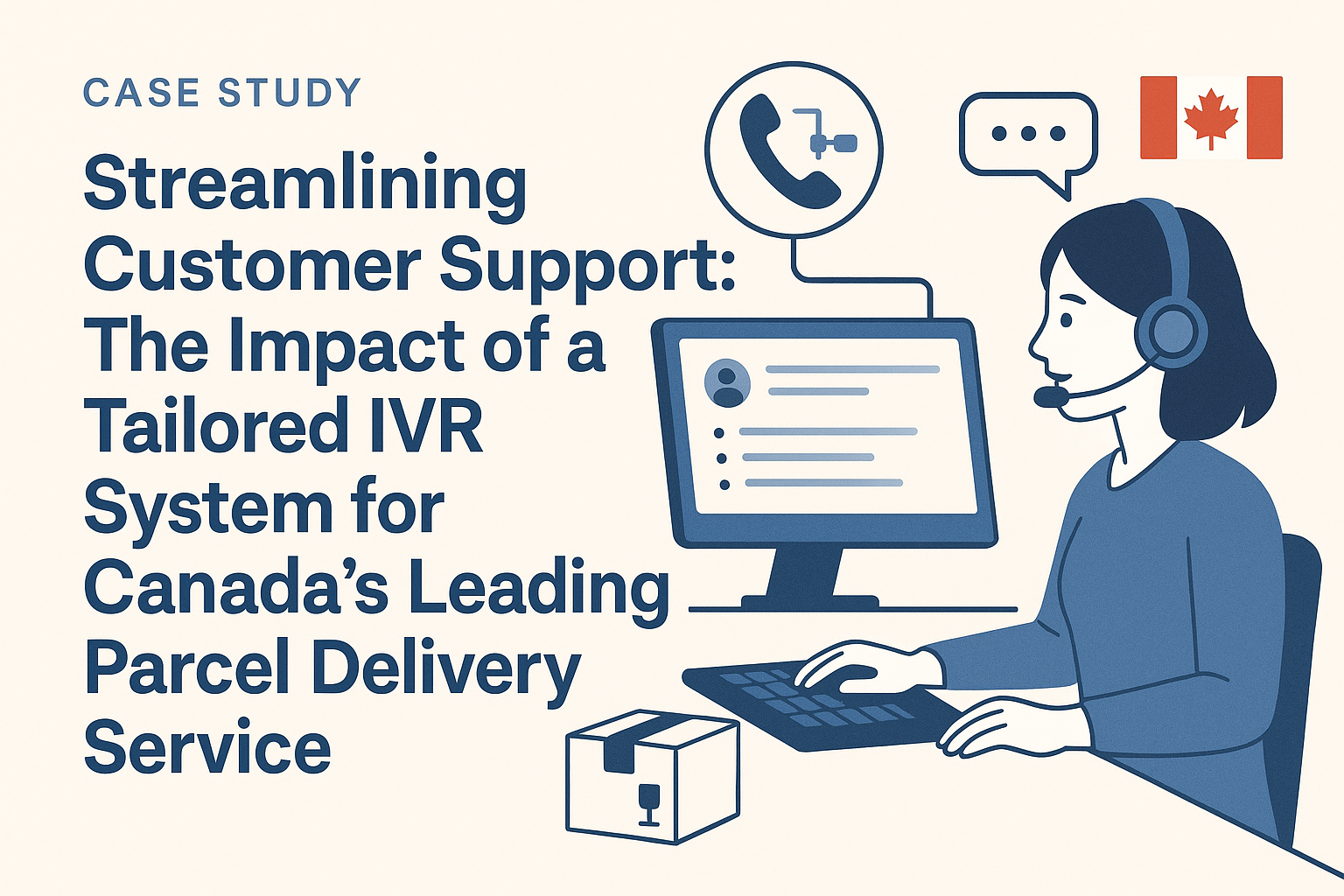 Streamlining Customer Support: The Impact of a Tailored IVR System for Canada's Leading Parcel Delivery Service